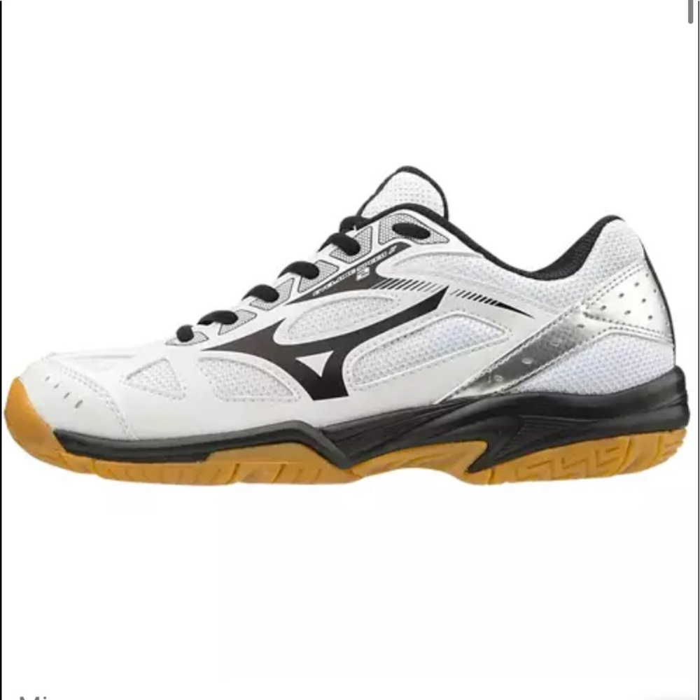 Mizuno White and Black Athletic Shoes